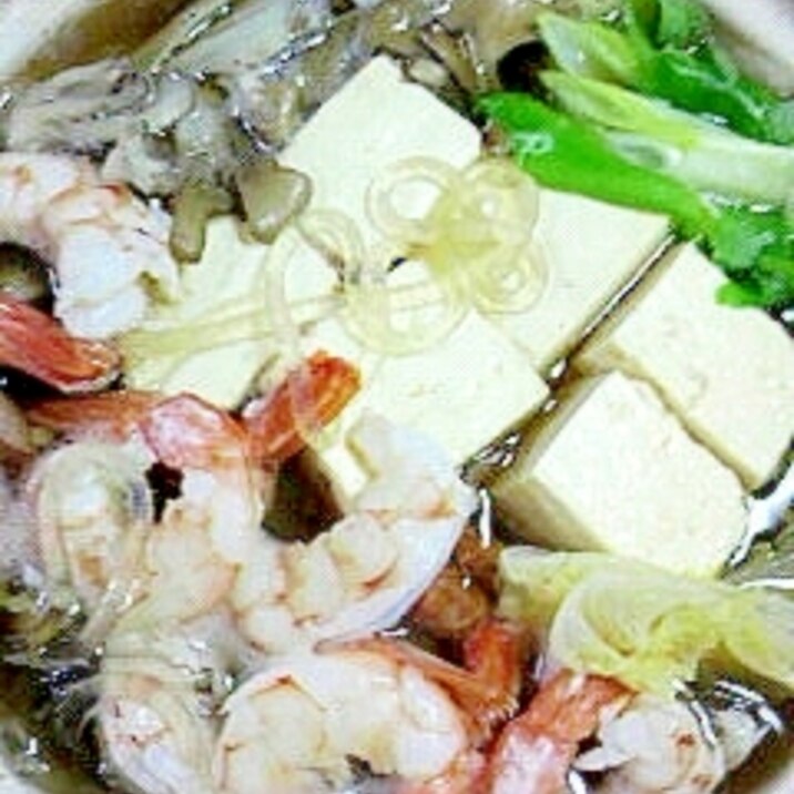 アルゼンチン海老を入れて 湯豆腐鍋 レシピ 作り方 By 2727椿 楽天レシピ アルゼンチン海老を入れて 湯豆腐鍋 レシピ 作り方 By 2727椿 楽天レシピ